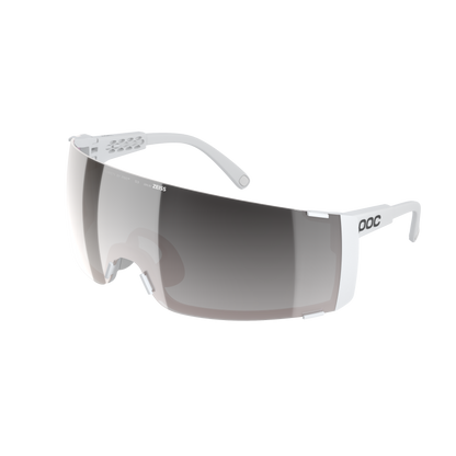 Brille POC PROPEL + Weiß Glas Clarity Road Sunny Silver