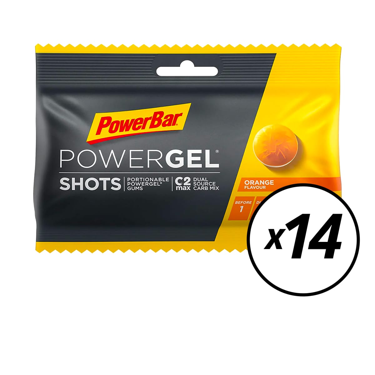 Süßigkeiten POWERBAR POWERGEL Shots (60gr) Orange