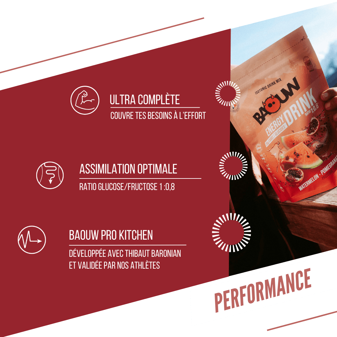 BAOUW ISOTONIC Energy Drink (45g) Wassermelone/Granatapfel