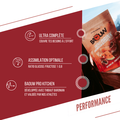 Energydrink BAOUW ISOTONIC (585g) Wassermelone/Granatapfel