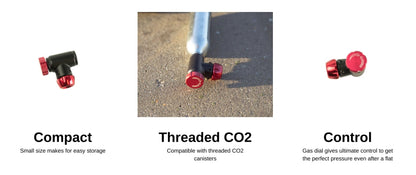 CO2-Inflator SILCA EOLO IV Schwarz/Rot