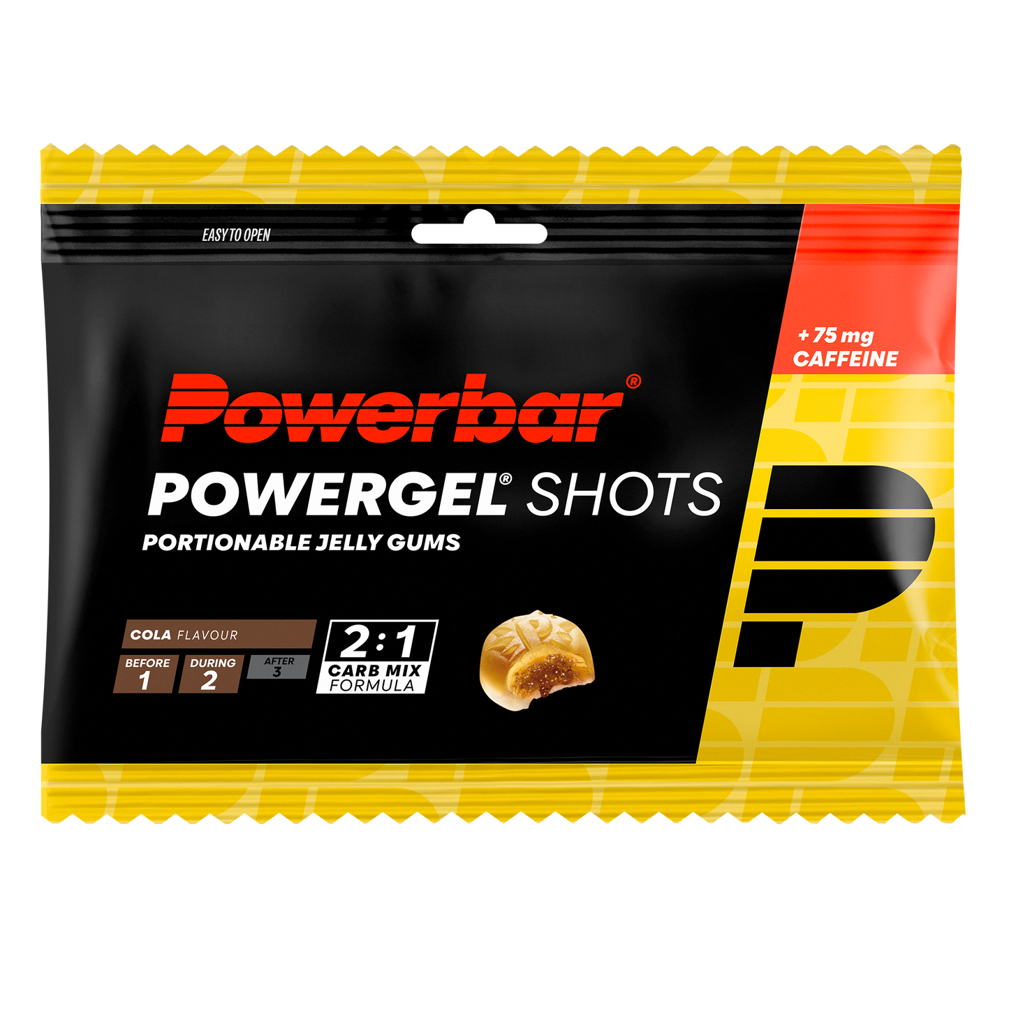 6 POWERBAR POWERGEL Shots Bonbons (60gr) Cola + 2 HIGH5 ENERGY BAR Energieriegel (55g) Karamell