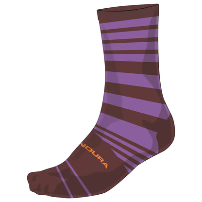 Socken ENDURA BLOCK Lila/Bordeaux