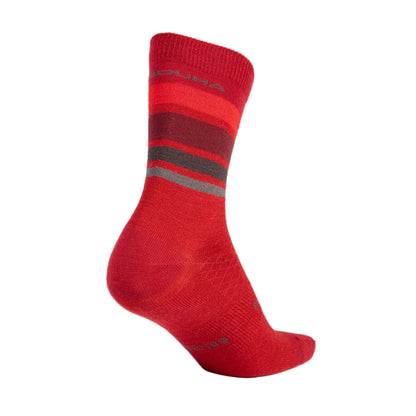 Socken ENDURA BAABAA MERINO STRIPE Rot