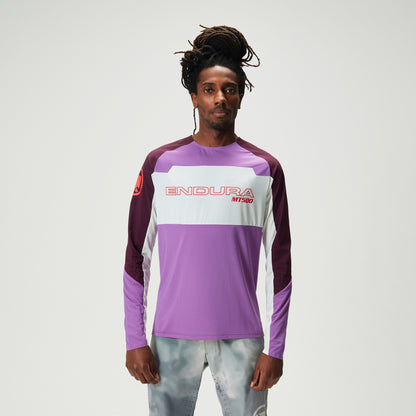 Trikot ENDURA MT500 BURNER LITE Langarm Violett
