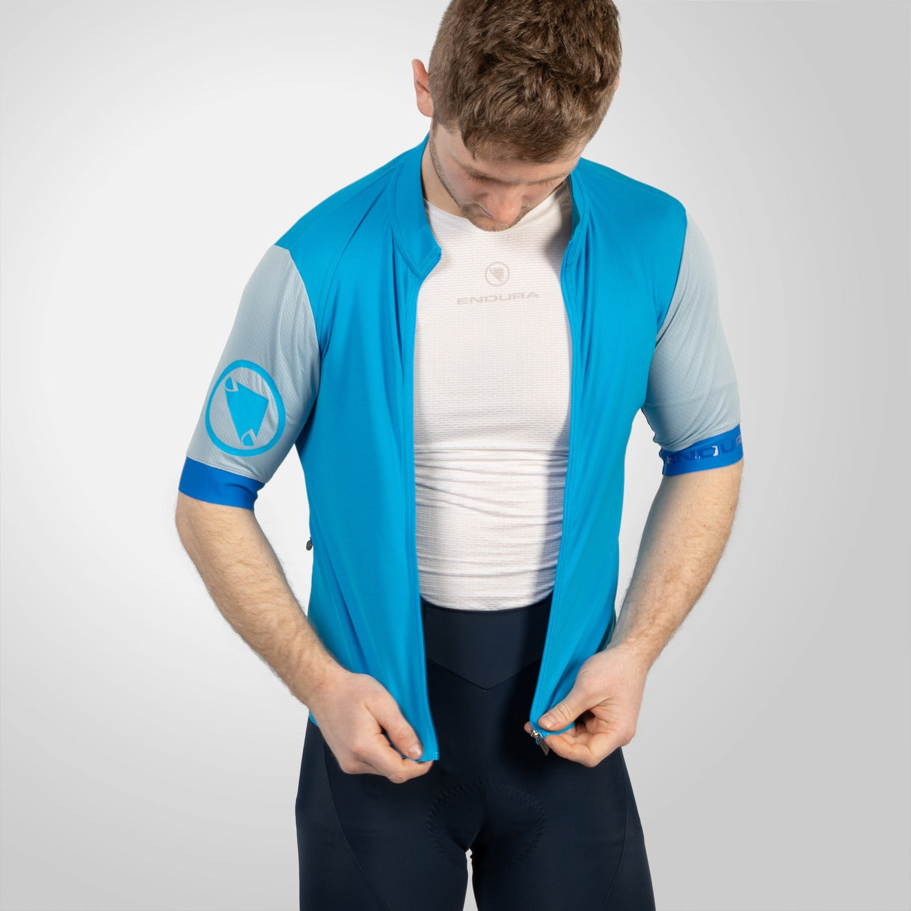 ENDURA FS260 Trikot Kurzarm Blau