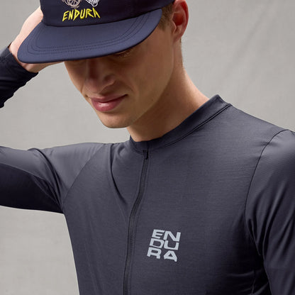 Langarm-Trikot ENDURA ALLTRACK RIDE Carbon Grau