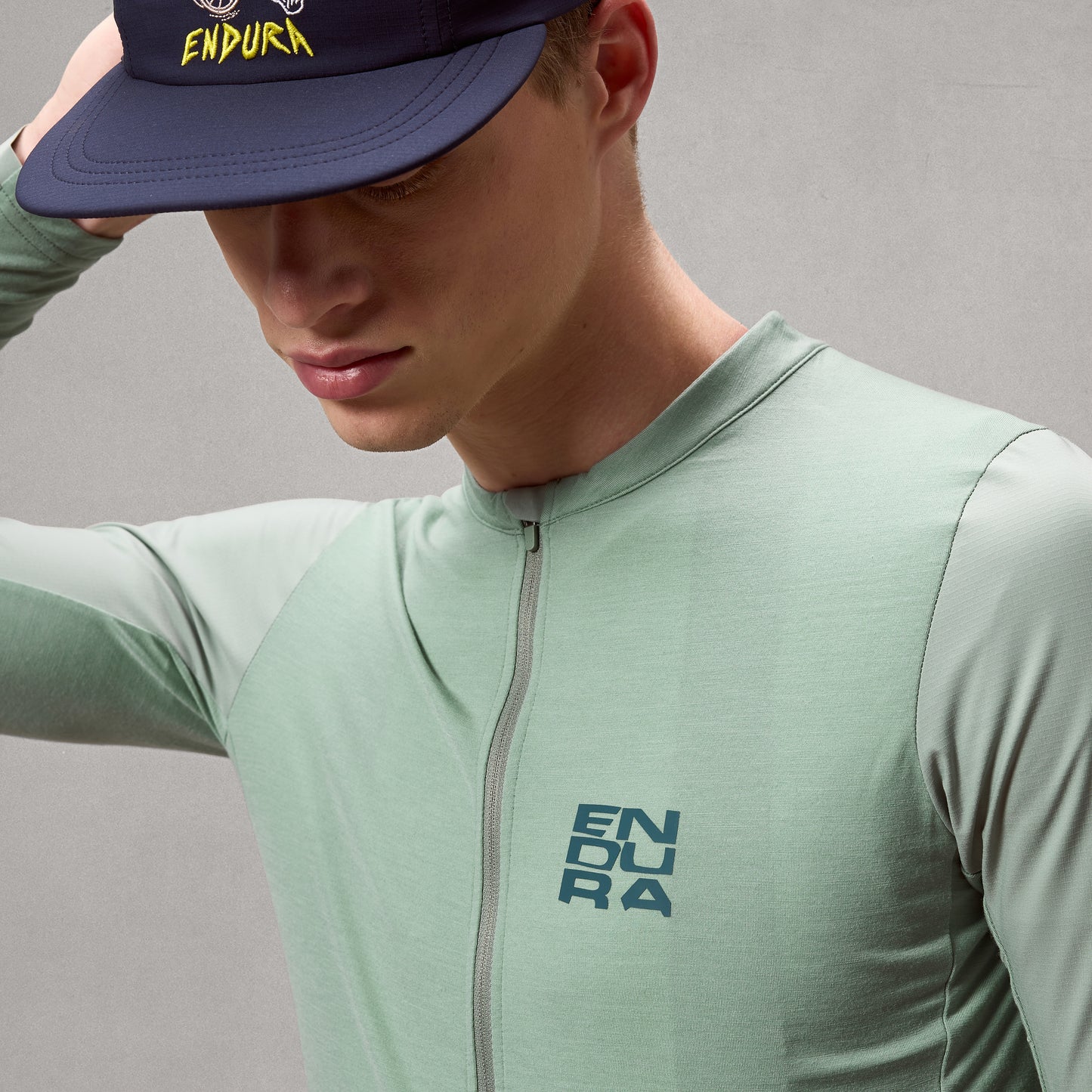Trikot ENDURA ALLTRACK RIDE Langarm Sage