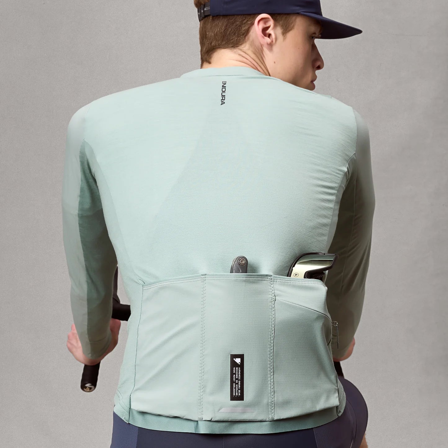 Trikot ENDURA ALLTRACK RIDE Langarm Sage