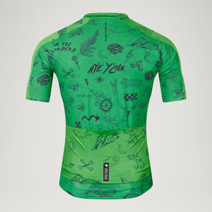 Trikot ENDURA PRO SL PRINT Kurzarm Grün
