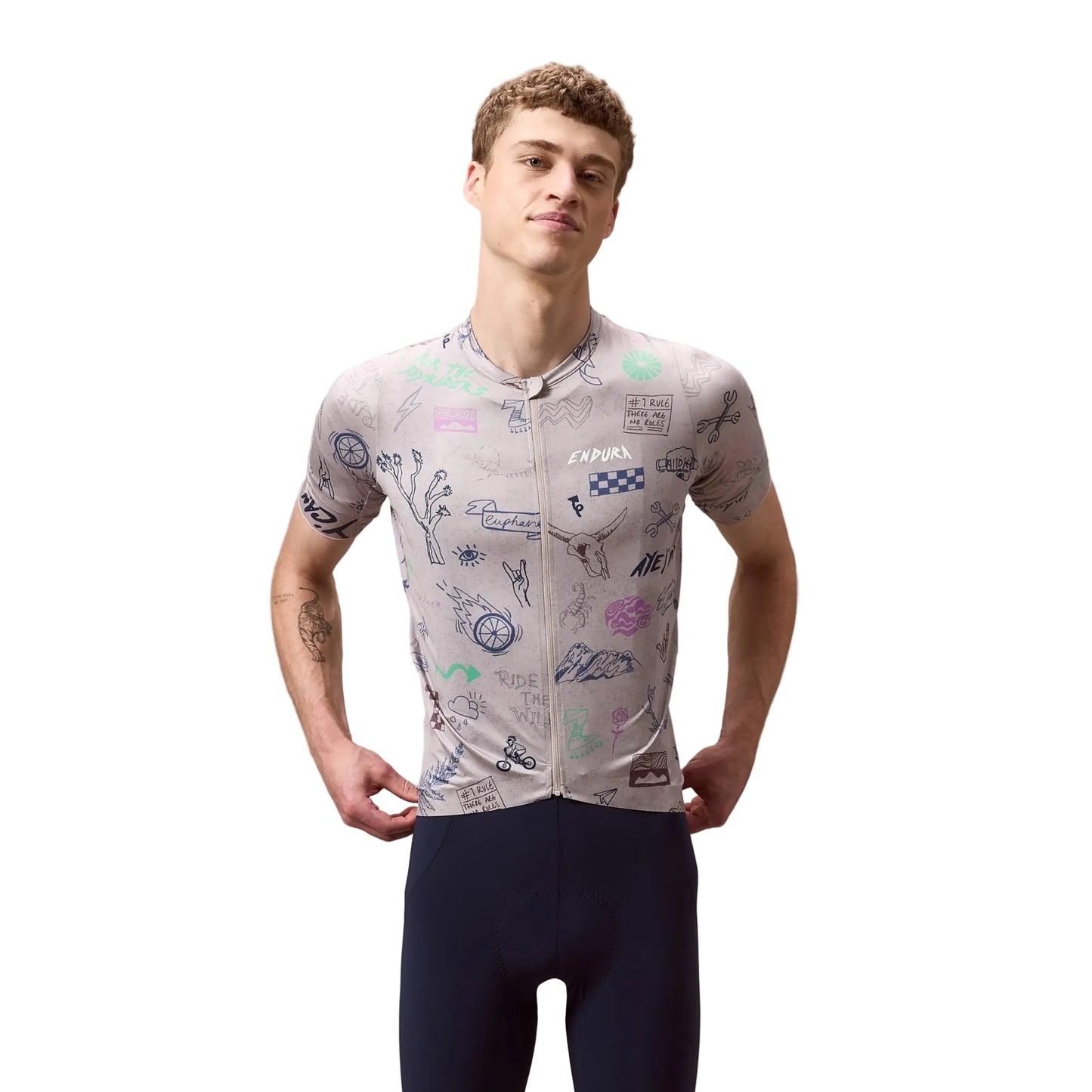 ENDURA PRO SL PRINT Trikot Kurzarm Titanium