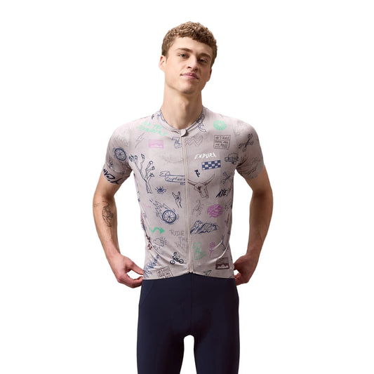 ENDURA PRO SL PRINT Trikot Kurzarm Titanium