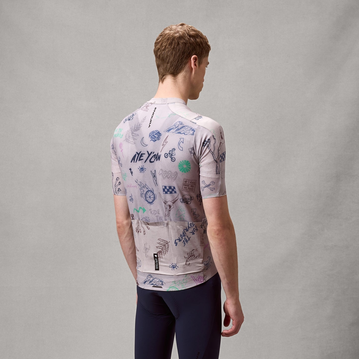 ENDURA PRO SL PRINT Trikot Kurzarm Titanium