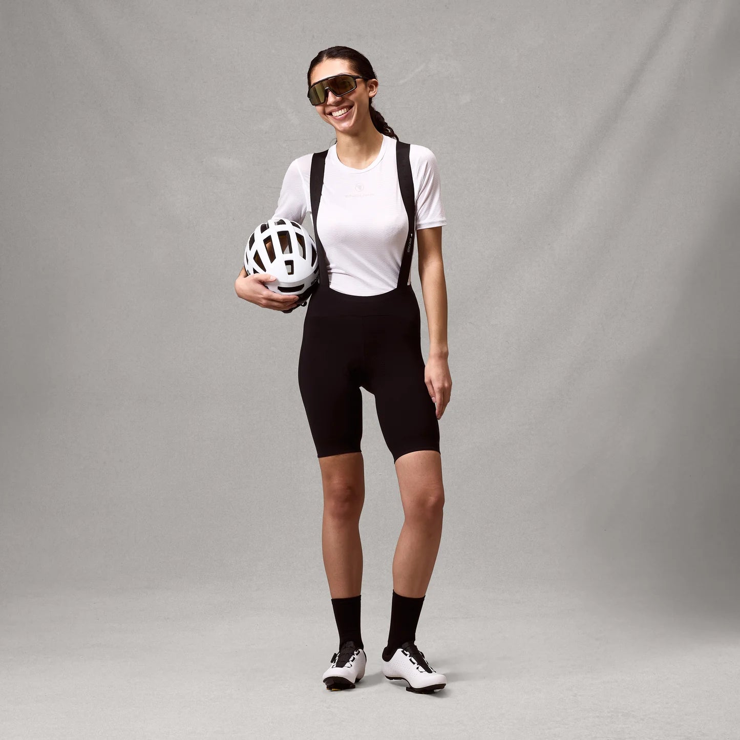 ENDURA PRO SL POWER Damen Kurze Trägerhose Schwarz