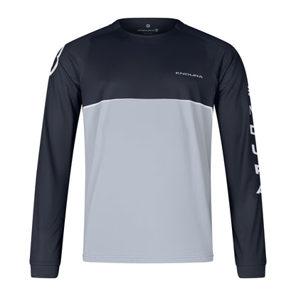 Trikot ENDURA CORE PRINTED Langarm Schwarz