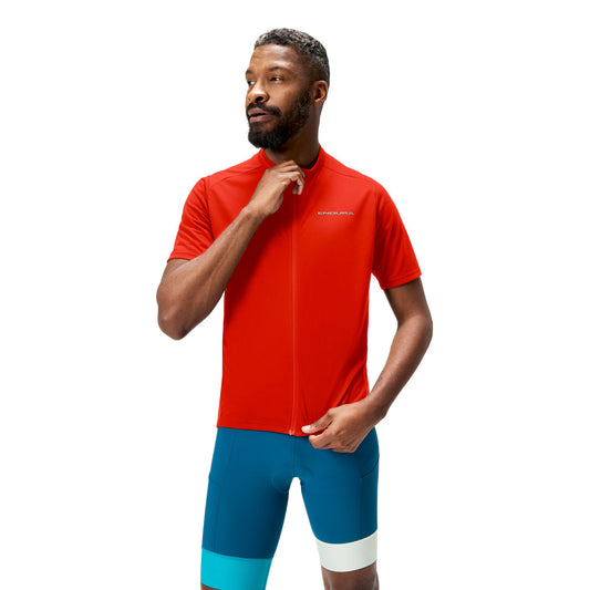 ENDURA LOOP ZIPPED Trikot Kurzarm Rot 2025