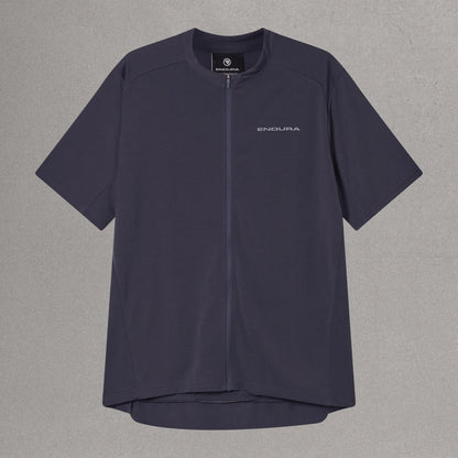 Trikot ENDURA LOOP ZIPPED Kurzarm Carbon Grau