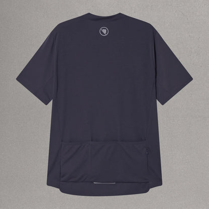 Trikot ENDURA LOOP ZIPPED Kurzarm Carbon Grau