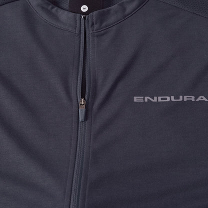 Trikot ENDURA LOOP ZIPPED Kurzarm Carbon Grau