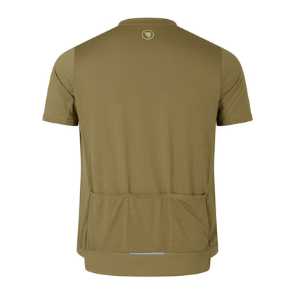Trikot ENDURA LOOP ZIPPED Kurzarm Khaki
