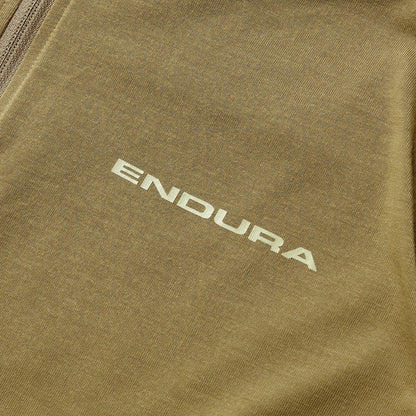 Trikot ENDURA LOOP ZIPPED Kurzarm Khaki