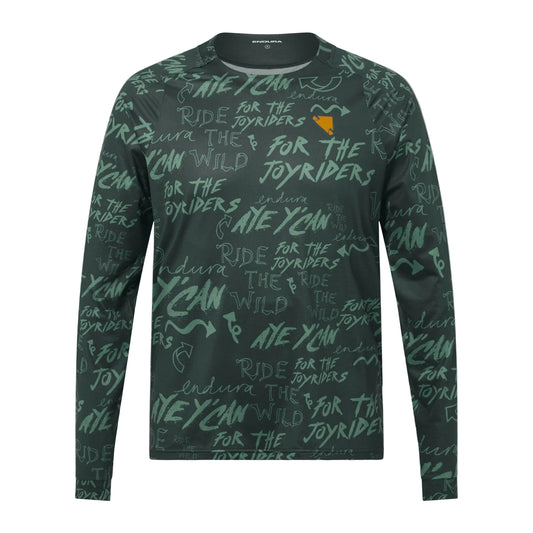 Mailoot ENDURA SINGLETRACK PRINT Langarm Carbon Grau
