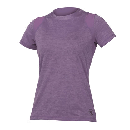 Trikot ENDURA SINGLETRACK Damen Kurzarm Violett