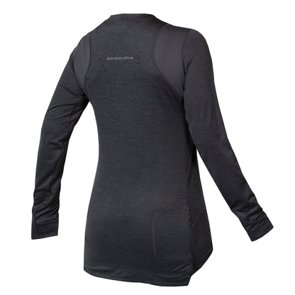 Trikot ENDURA SINGLETRACK Damen Langarm Grau