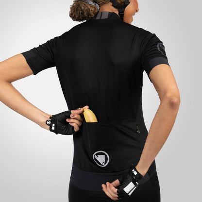 Trikot ENDURA FS260 Damen Kurzarm Schwarz