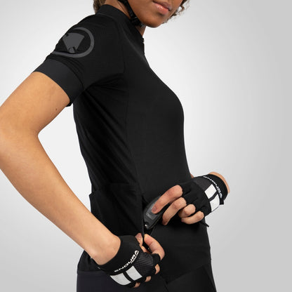 Trikot ENDURA FS260 Damen Kurzarm Schwarz