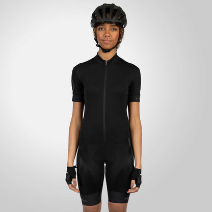 Trikot ENDURA FS260 Damen Kurzarm Schwarz
