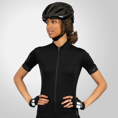 Trikot ENDURA FS260 Damen Kurzarm Schwarz