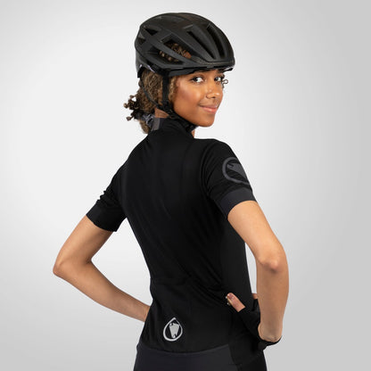 Trikot ENDURA FS260 Damen Kurzarm Schwarz