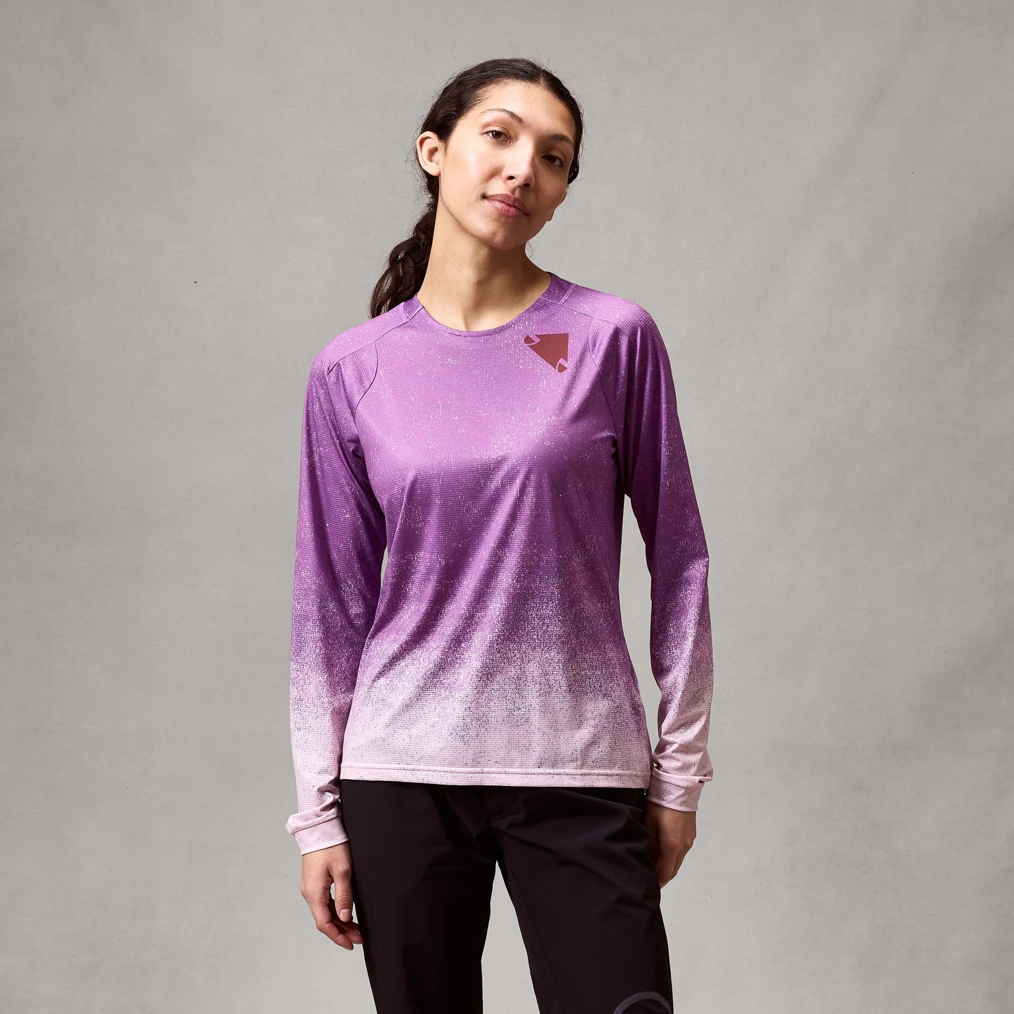 ENDURA SINGLETRACK PRINT ENP Trikot Langarm Frau Violett
