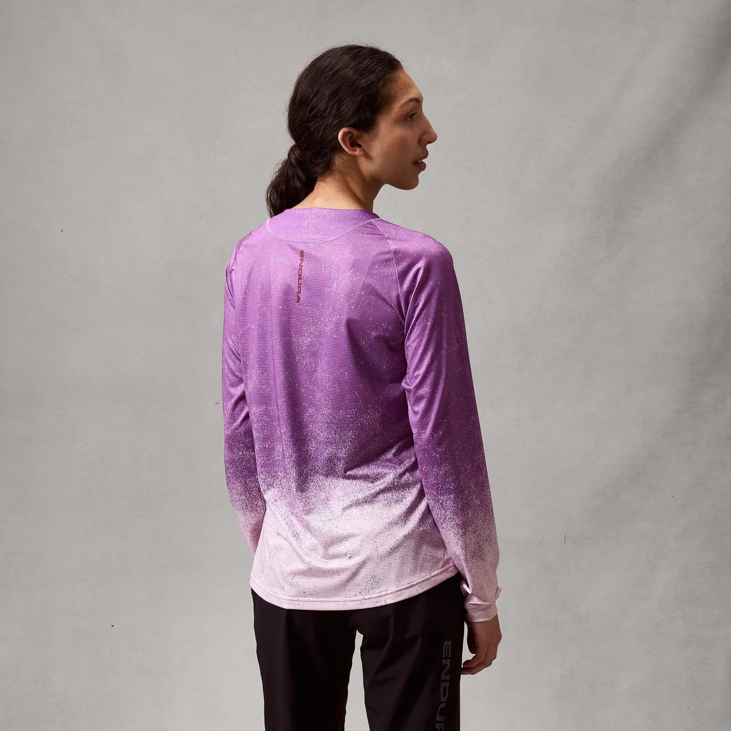 ENDURA SINGLETRACK PRINT ENP Trikot Langarm Frau Violett