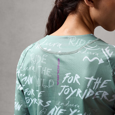 ENDURA SINGLETRACK PRINT Langarm Trikot Women Sage Green