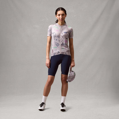 Trikot ENDURA PRO SL PRINT GTI Kurzarm Damen Titanium