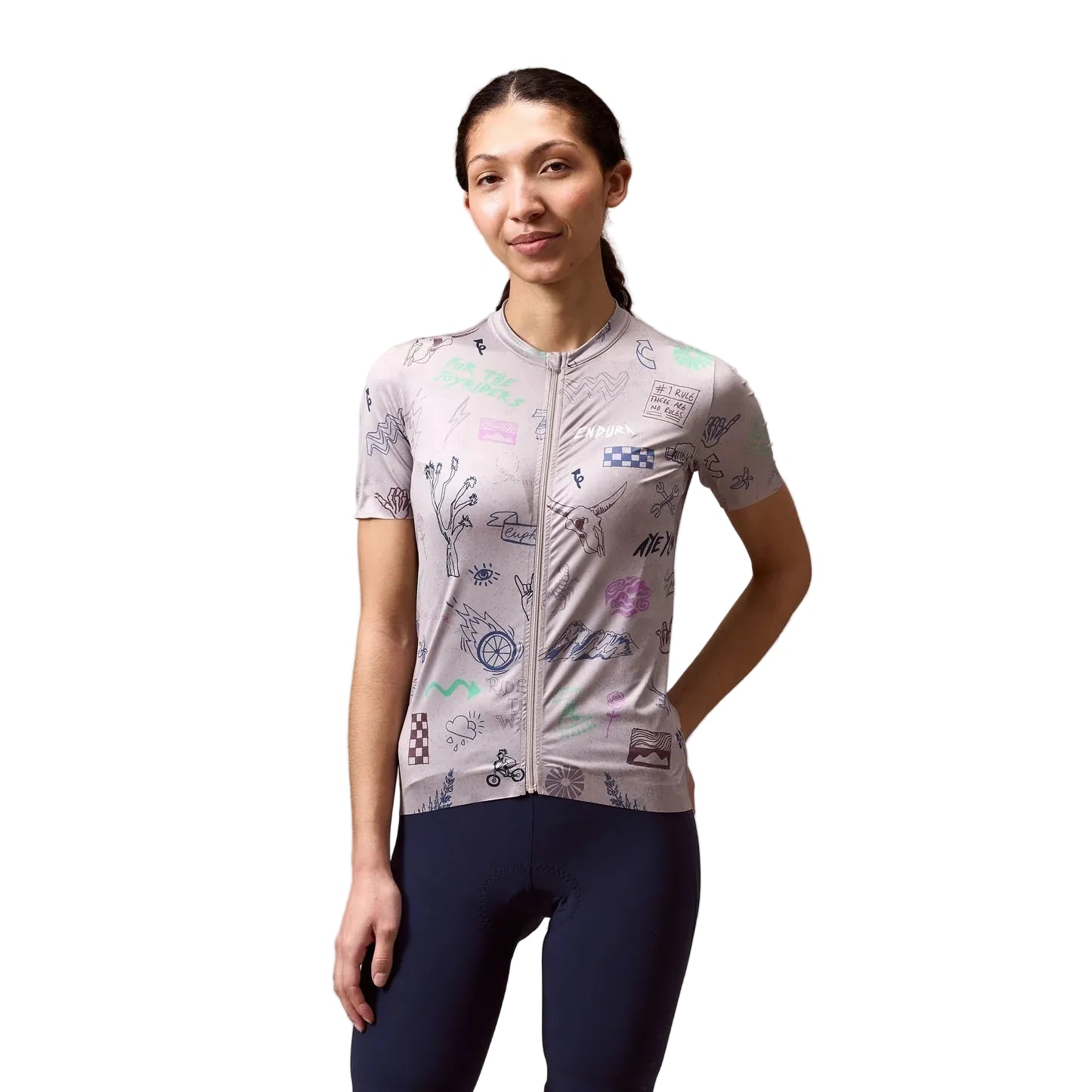 ENDURA PRO SL PRINT GTI Kurzarm Trikot Women Titanium