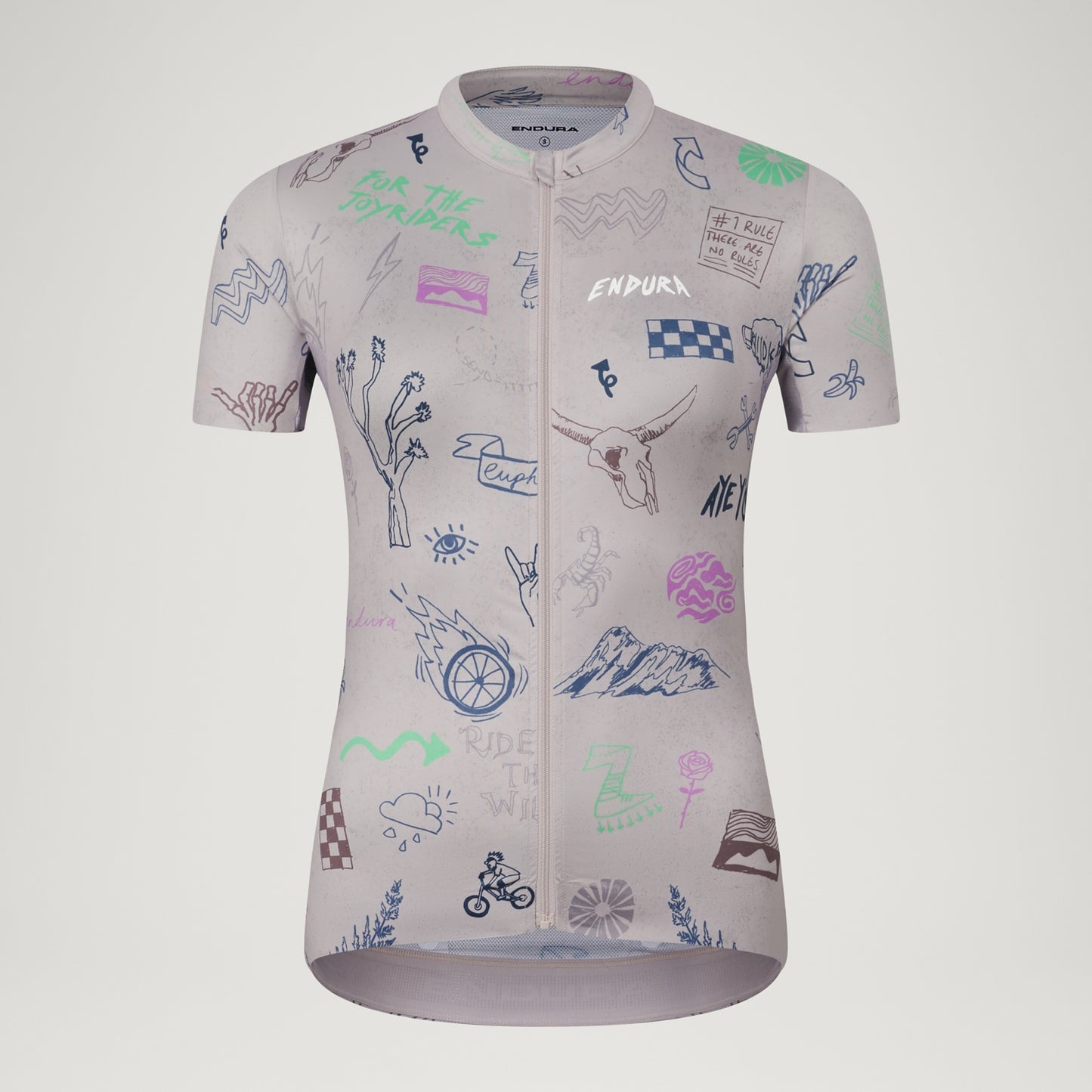 ENDURA PRO SL PRINT GTI Kurzarm Trikot Women Titanium