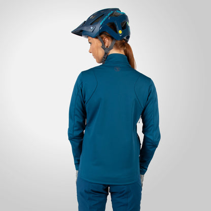 Jacke ENDURA SINGLETRACK SOFTSHELL Damen Blau