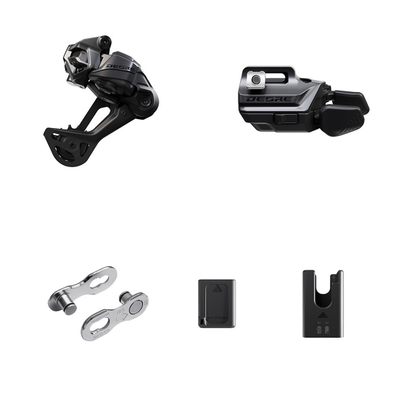 Upgrade-Kit SHIMANO DEORE Di2 Wireless M6250-SGS Langer Gabelkopf Montage Hebel