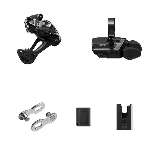 Upgrade-Kit SHIMANO XT Di2 M8250 Wireless SGS Long Chape Montage Schelle