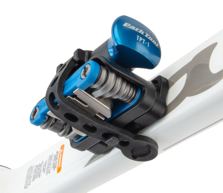 Park Tool RTP-1 an einem Fahrradrahmen befestigt