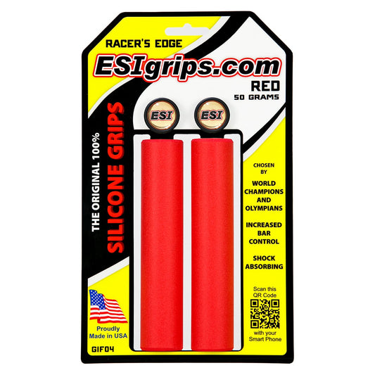 ESI RACER'S EDGE Grips 130 mm Rot