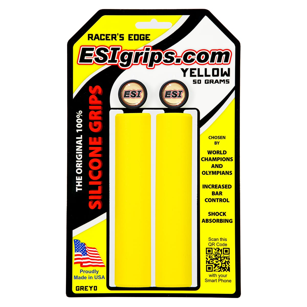 ESI RACER'S EDGE Grips 130 mm Gelb