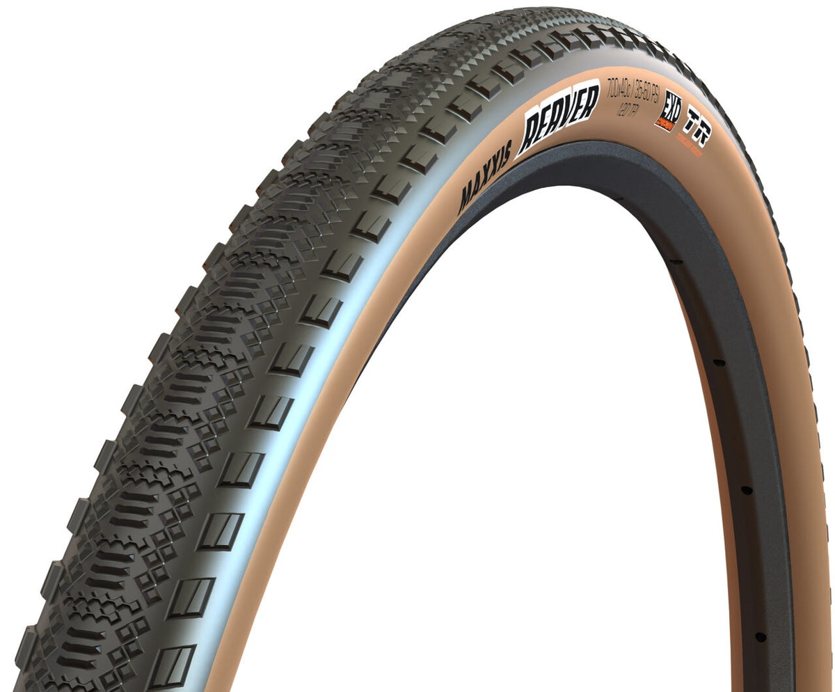 MAXXIS REAVER Reifen 700x45c, Exo HYPR-X, Tubeless Ready, faltbar, mit beigen Seitenwänden