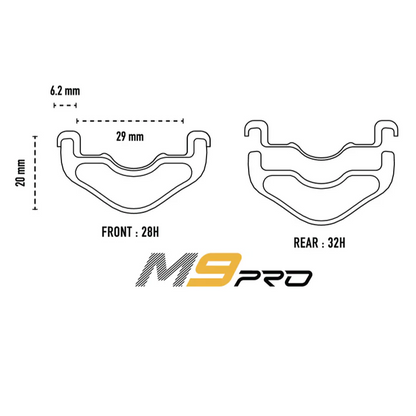 Vorderfelge ENVE M9 PRO 29" 29mm