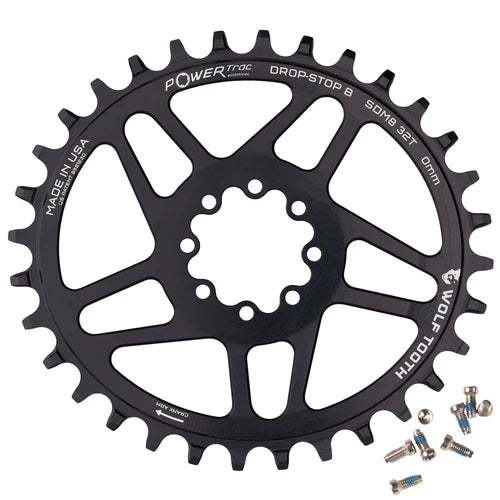 Kettenblatt Mono Oval WOLF TOOTH 12V SRAM Direct Mount 8 Schrauben Offset 3mm
