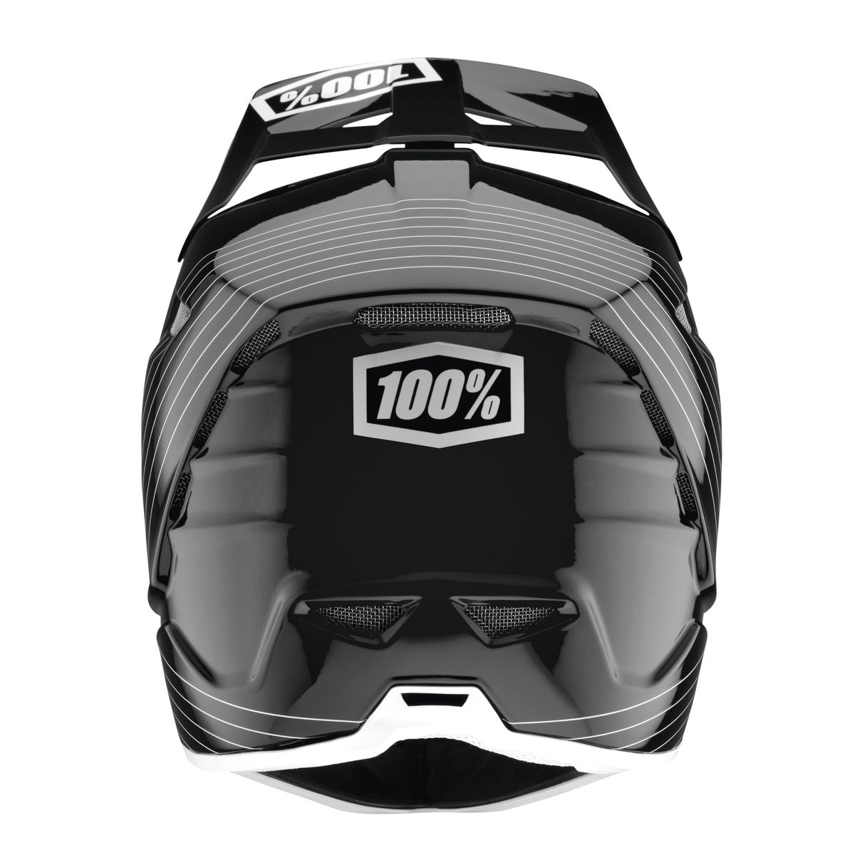 MTB-Helm 100% AIRCRAFT COMPOSITE Schwarz/Weiß