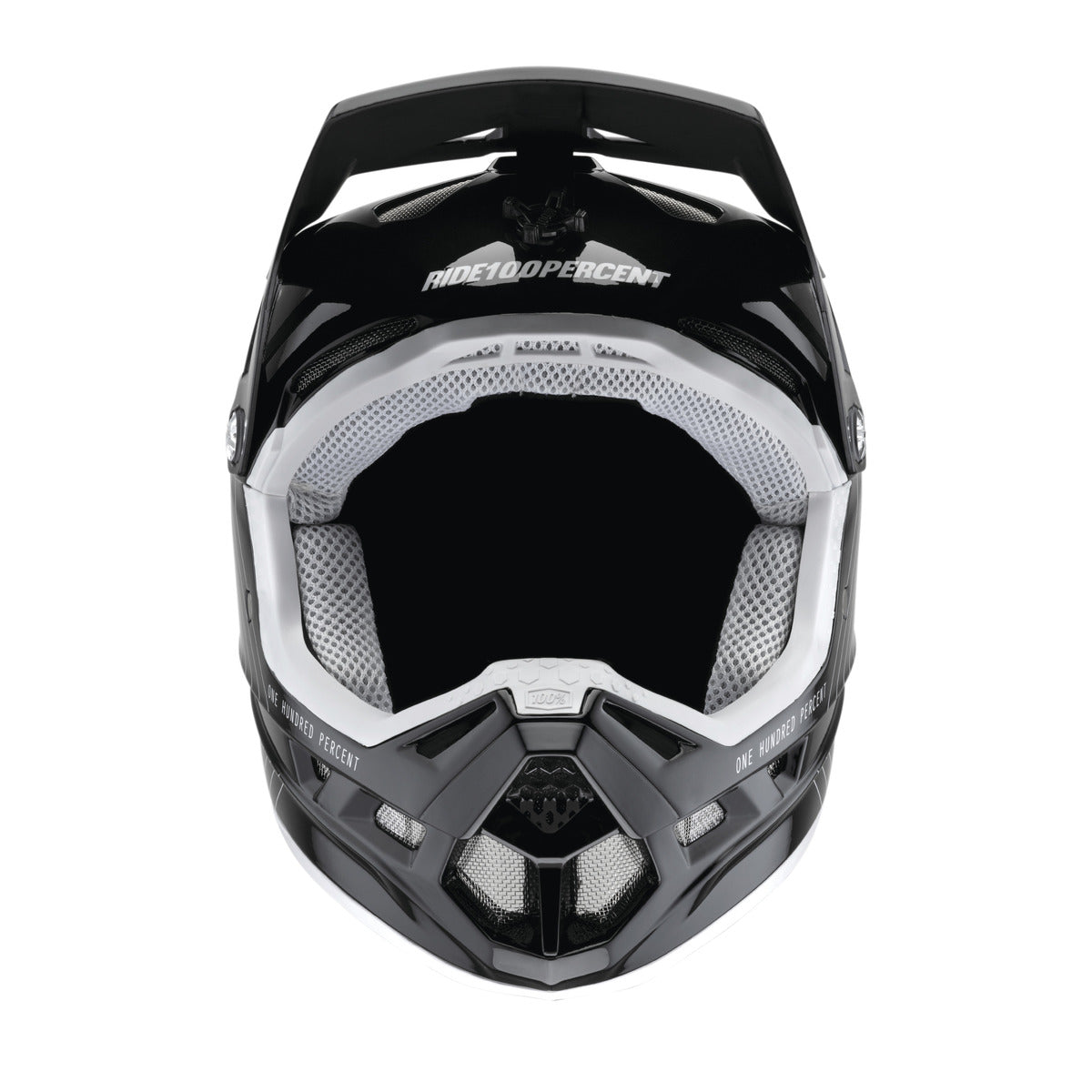 MTB-Helm 100% AIRCRAFT COMPOSITE Schwarz/Weiß